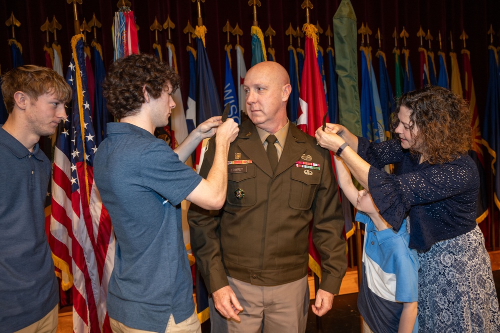Maj. Gen. Douglas Lowrey’s promotion ceremony