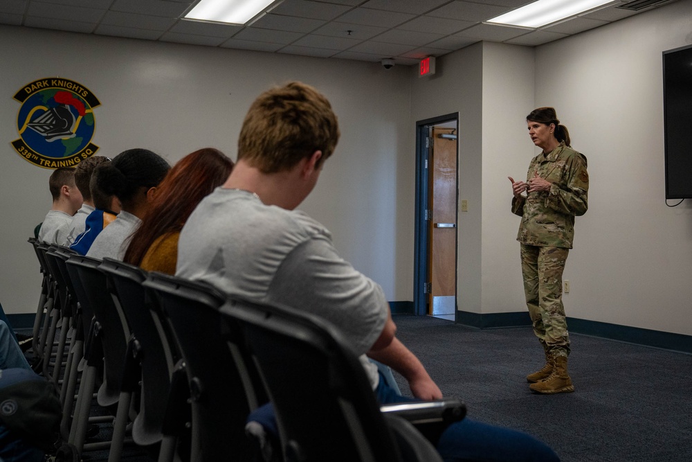 Keesler hosts Bay High School JROTC cadets