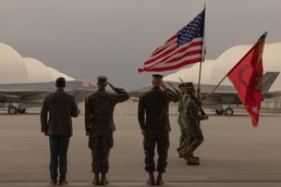 VMFA-214 hosts a change of command ceremony