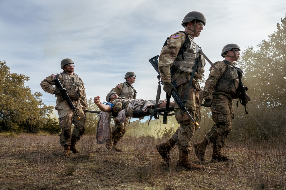 Combat Medic FTX at Camp Bullis