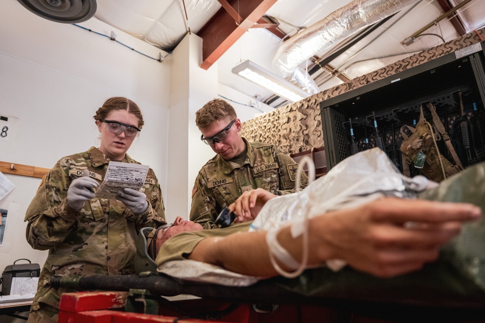 Combat Medic FTX at Camp Bullis