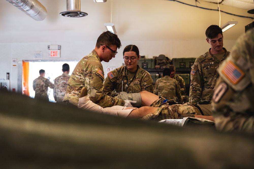 Combat Medic FTX at Camp Bullis