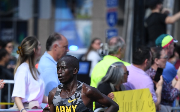 SSG Leonard Korir of Army WCAP finishes third in U.S. Olympic Marathon Trials