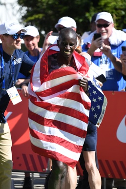 SSG Leonard Korir of Army WCAP finishes third in U.S. Olympic Marathon Trials