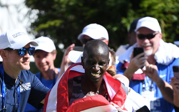 SSG Leonard Korir of Army WCAP finishes third in U.S. Olympic Marathon Trials
