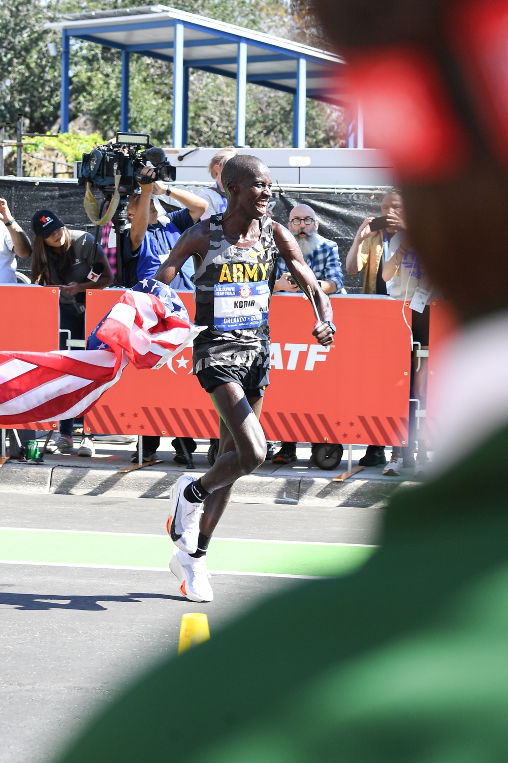 SSG Leonard Korir of Army WCAP finishes third in U.S. Olympic Marathon Trials