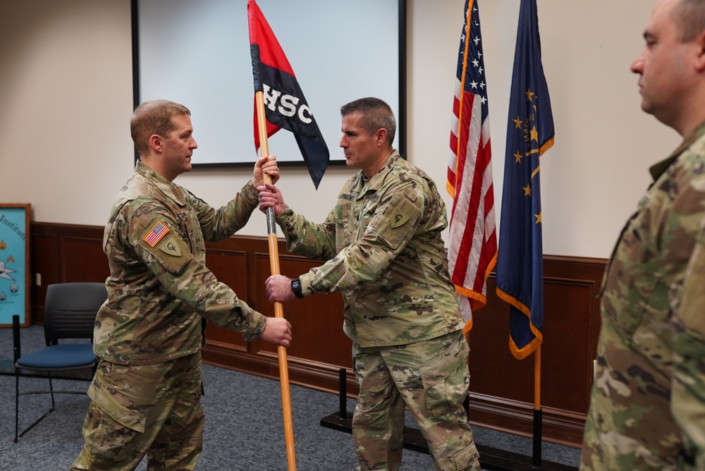 38th Infantry Division Headquarters Support Company commander change of command ceremony