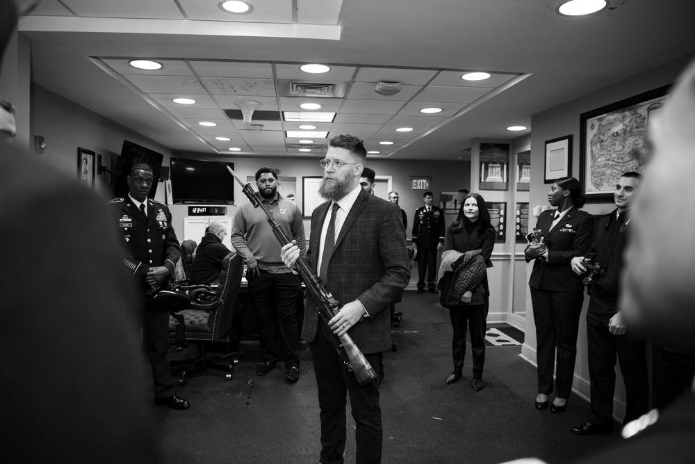 Members of the Washington Nationals Visit Arlington National Cemetery