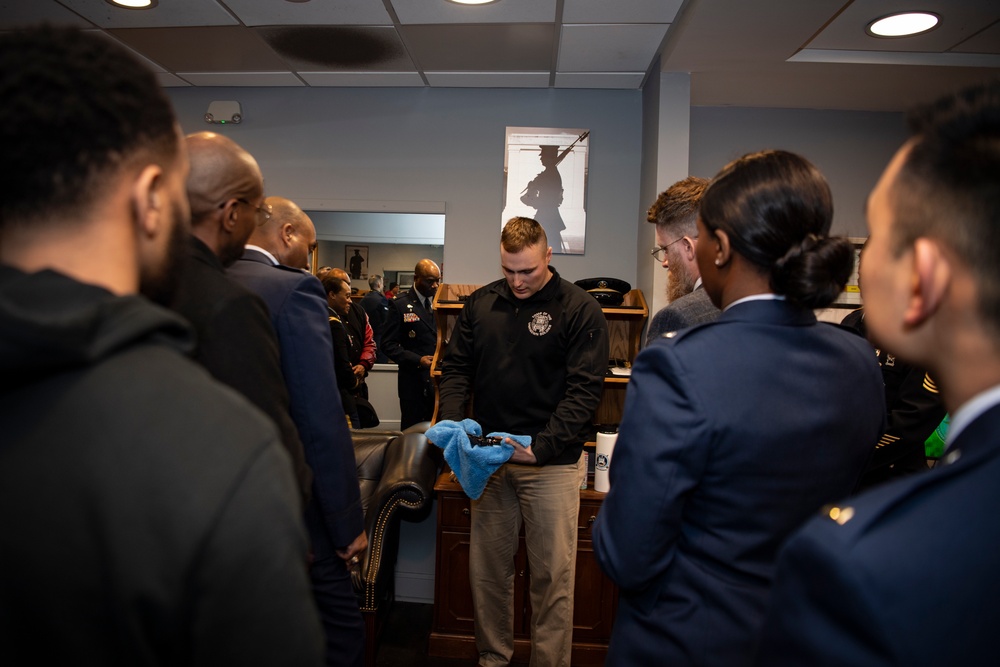 Members of the Washington Nationals Visit Arlington National Cemetery