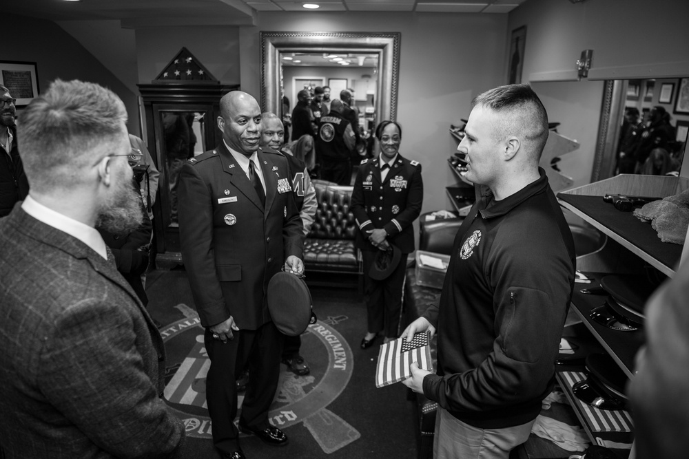 Members of the Washington Nationals Visit Arlington National Cemetery