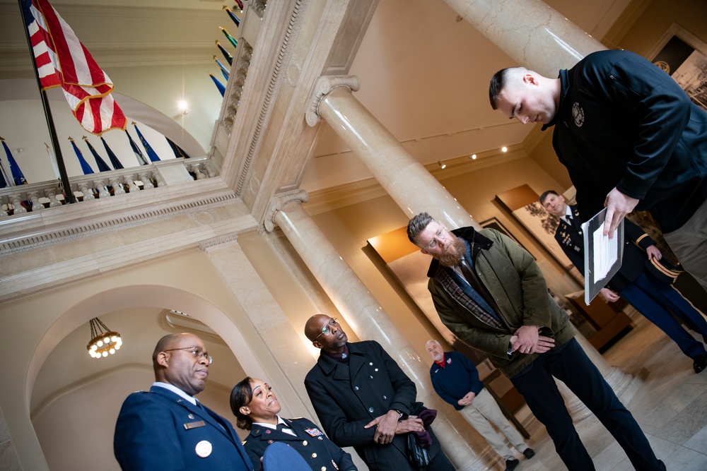 Members of the Washington Nationals Visit Arlington National Cemetery