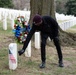 Members of the Washington Nationals Visit Arlington National Cemetery