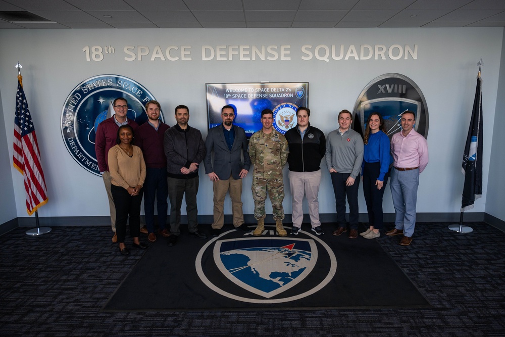 Congressional Fellowship Group Visits Space Delta 2’s 18th Space Defense Squadron