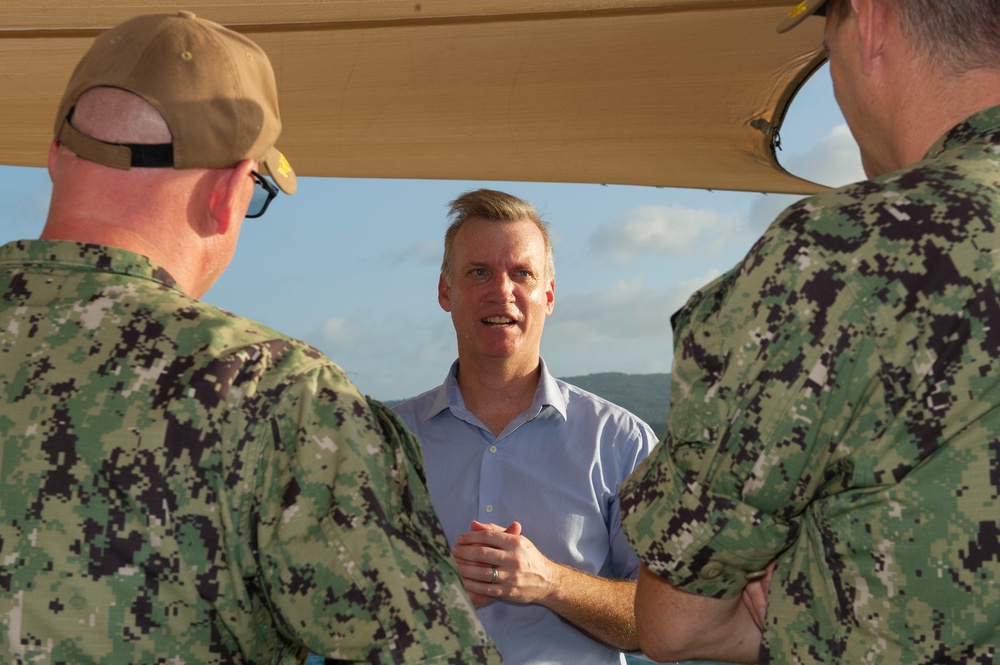 Under Secretary of the Navy Visits Frank Cable