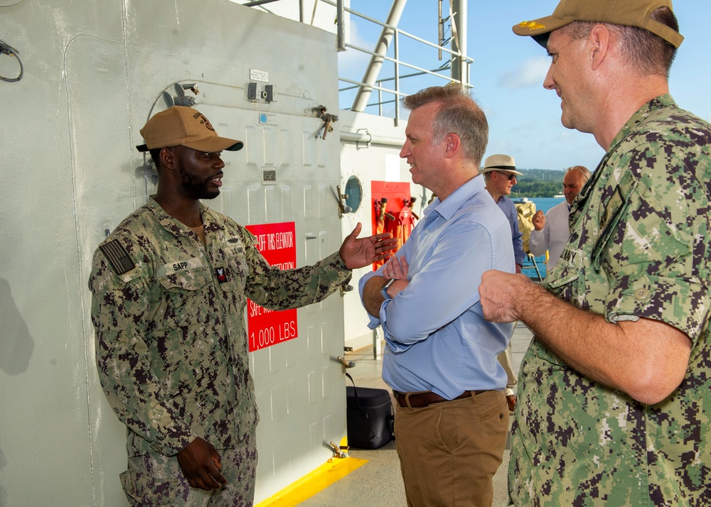 Under Secretary of the Navy Visits Frank Cable