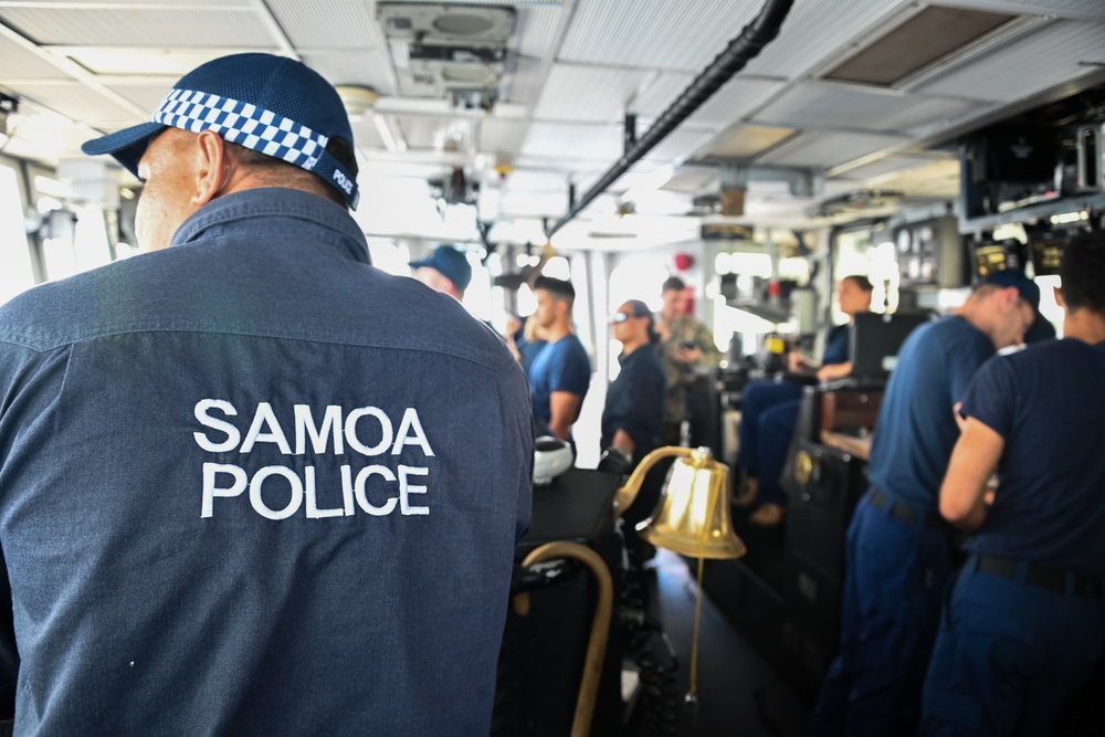 U.S. Coast Guard Cutter Harriet Lane, Samoan shipriders conduct boardings