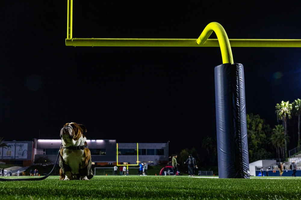 Pfc. Bruno Visits the Orange County High School North-South All-Star Game