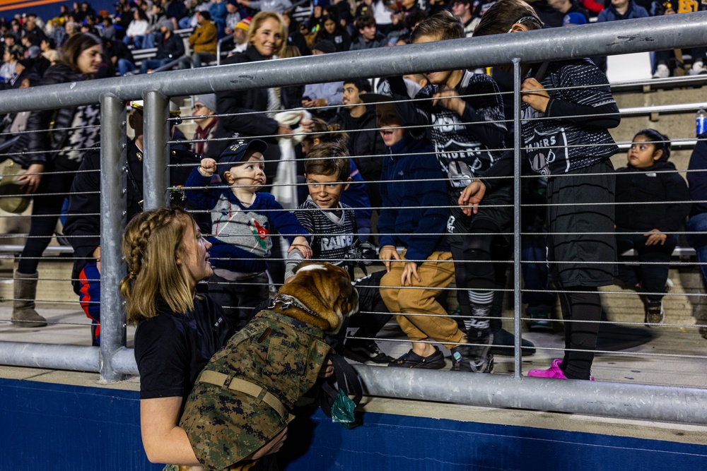 Pfc. Bruno Visits the Orange County High School North-South All-Star Game