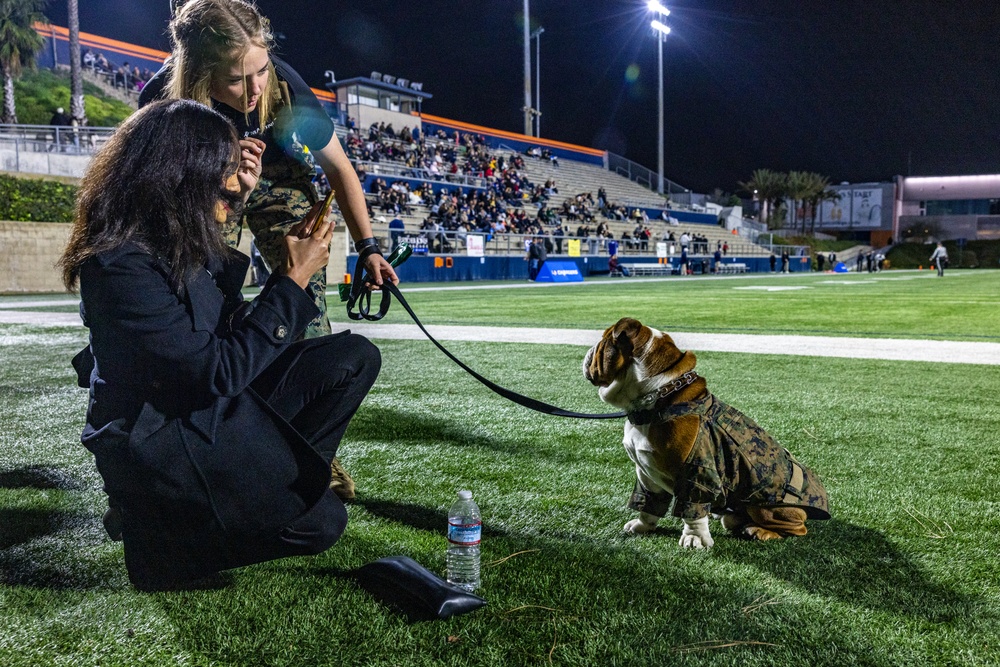 Pfc. Bruno Visits the Orange County High School North-South All-Star Game