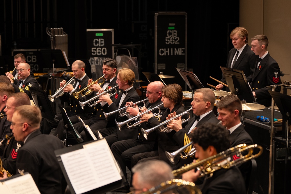 United States Navy Band performs at Cedar Park High School Performing Arts Center