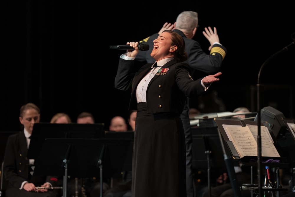 United States Navy Band performs at Cedar Park High School Performing Arts Center