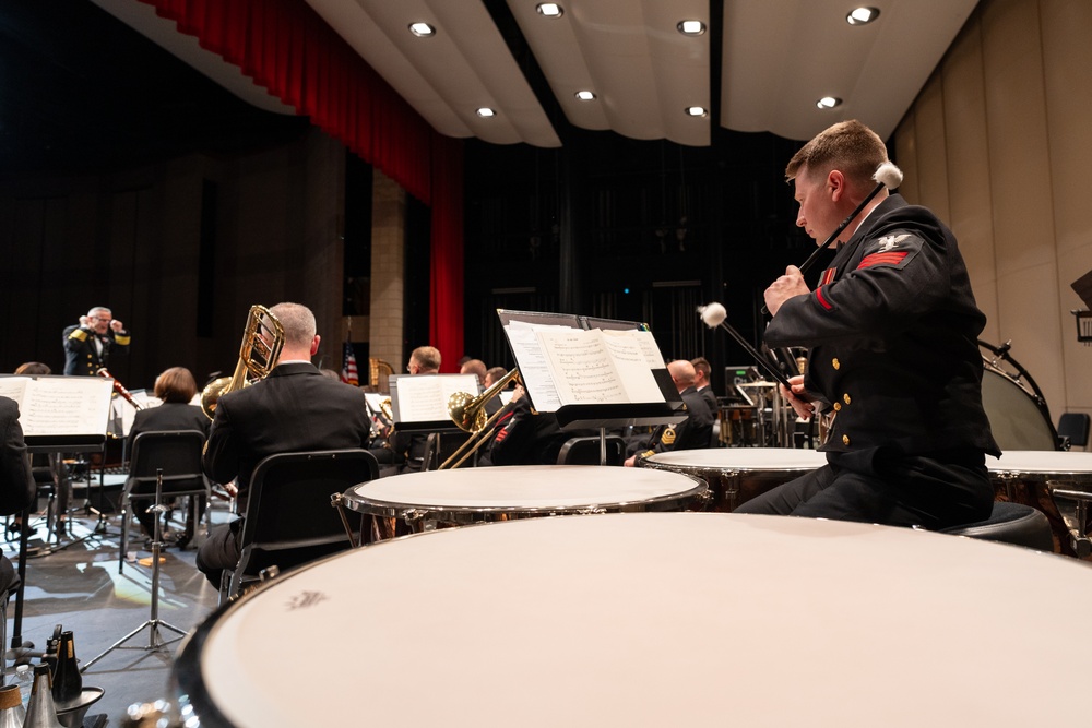 United States Navy Band performs at Cedar Park High School Performing Arts Center