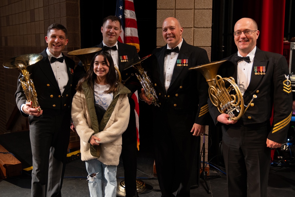 United States Navy Band performs at Cedar Park High School Performing Arts Center