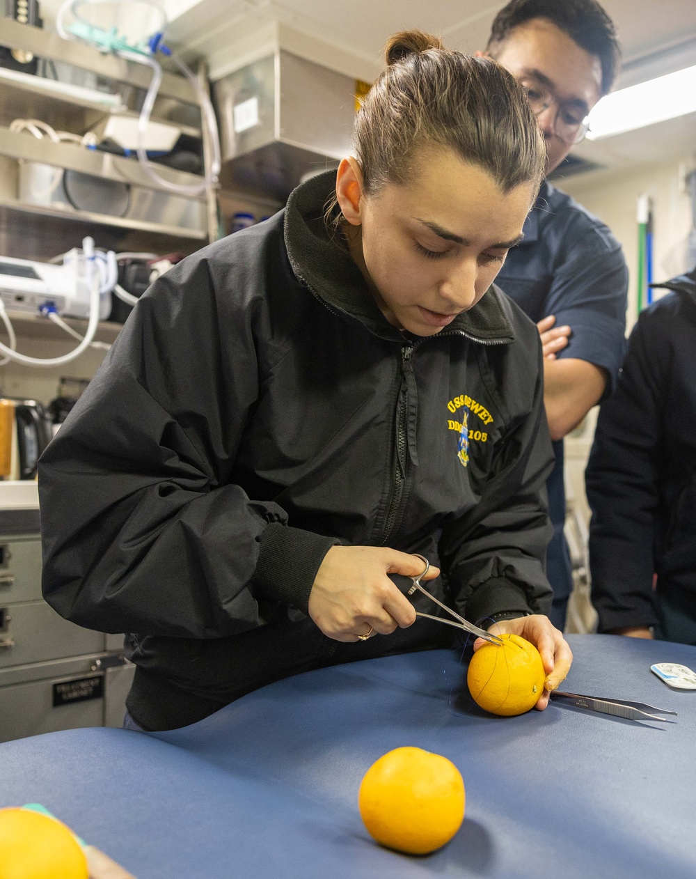 USS Dewey Medical Training