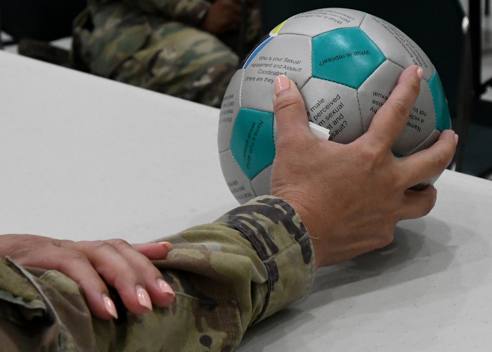 'Warrior Medics' toss SHARP awareness thumb ball for questions, discussions