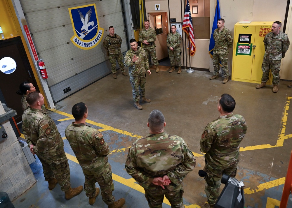 Top Cop visits 100th Security Forces Squadron