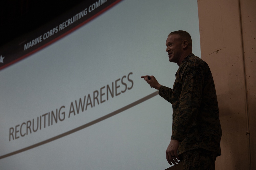 Marines from around MCAGCC attend a special duty assignment brief