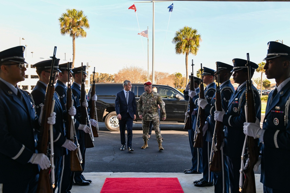 USSOCOM hosts NATO Secretary General during visit with troops