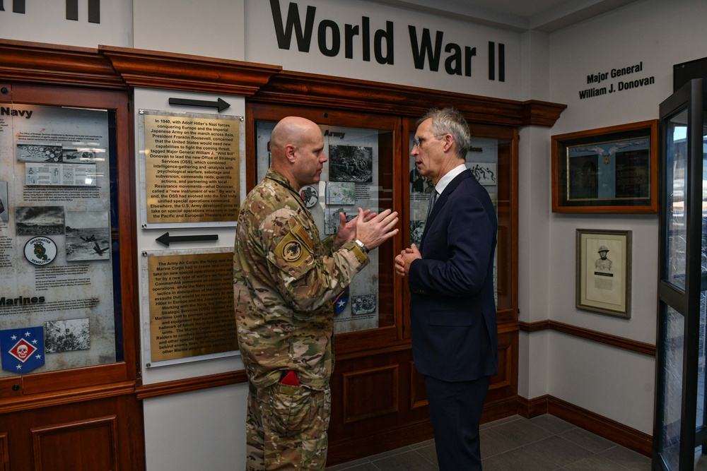 USSOCOM hosts NATO Secretary General during visit with troops