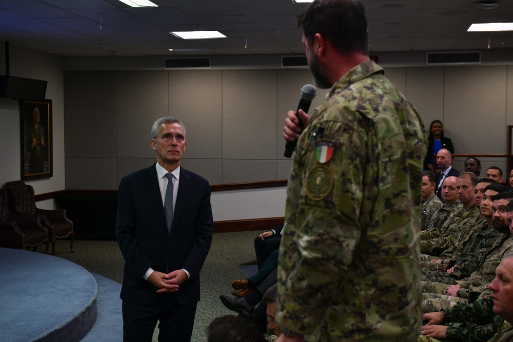 USSOCOM hosts NATO Secretary General during visit with troops