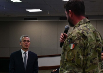 USSOCOM hosts NATO Secretary General during visit with troops
