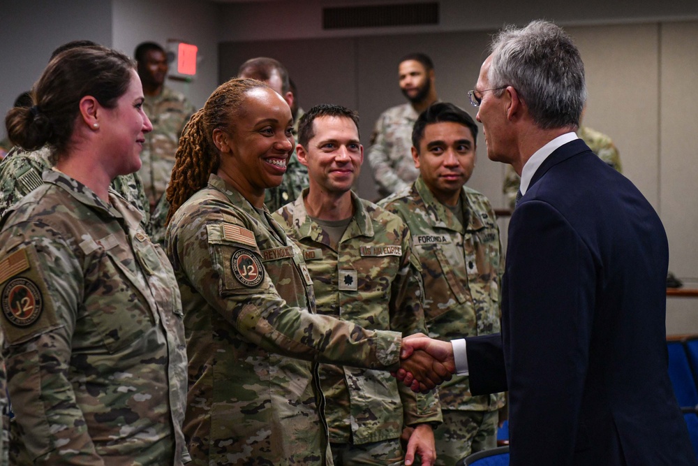 USSOCOM hosts NATO Secretary General during visit with troops