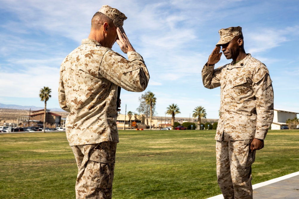 7th Marine Regiment conducts a relief and appointment ceremony