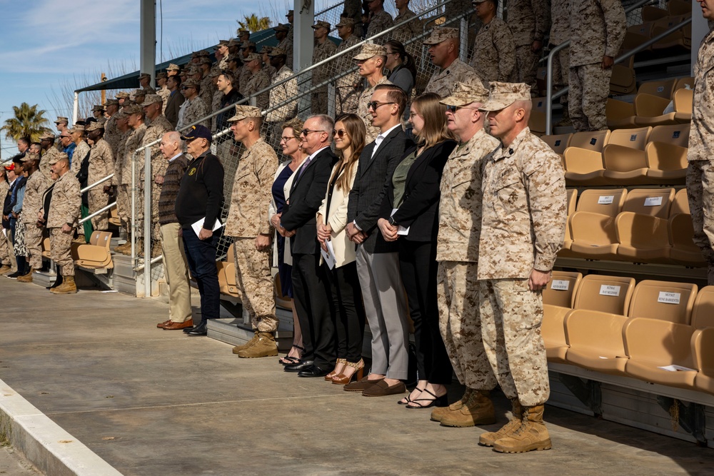 7th Marine Regiment conducts a relief and appointment ceremony