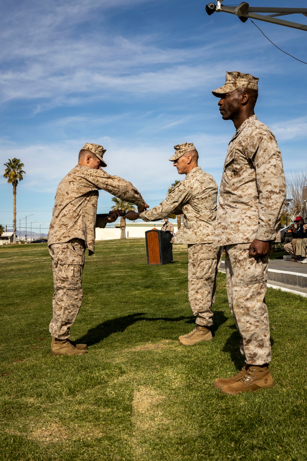 7th Marine Regiment conducts a relief and appointment ceremony