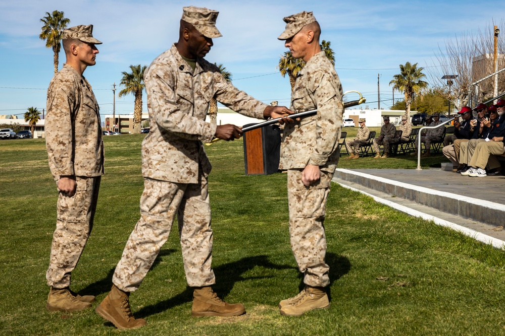 7th Marine Regiment conducts a relief and appointment ceremony