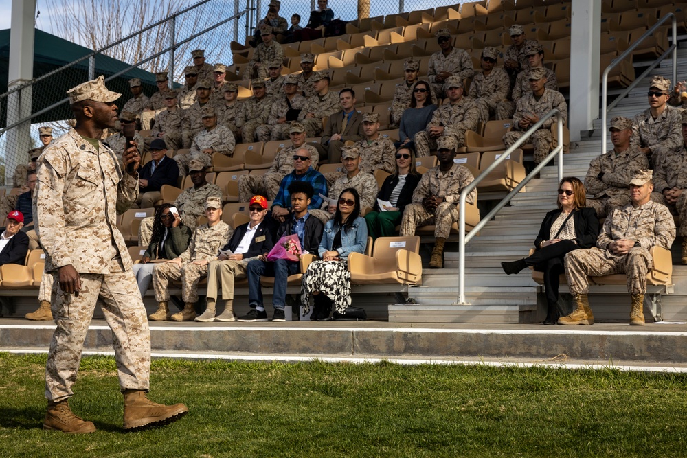 7th Marine Regiment conducts a relief and appointment ceremony