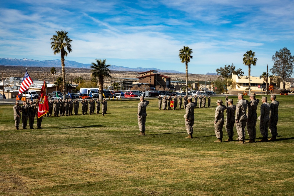 7th Marine Regiment conducts a relief and appointment ceremony