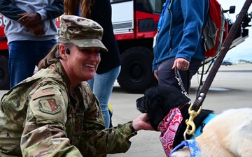 Canine Companions visit 129th Rescue Wing