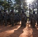 Army recruits enter the gas chamber