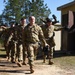 Army recruits enter the gas chamber