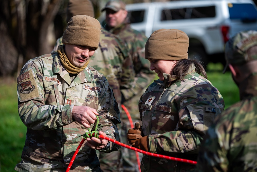 142nd Medical Group conducts survival training near Mt. Hood