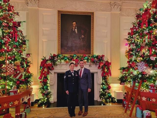 Air National Guard couple visits White House for First Lady event