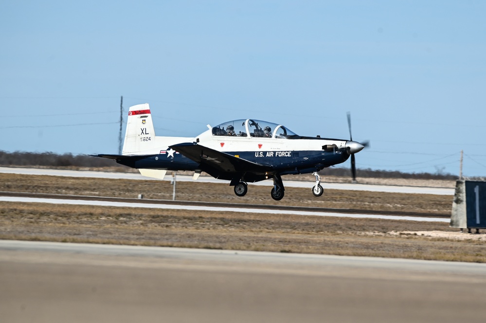 Laughlin's flight line