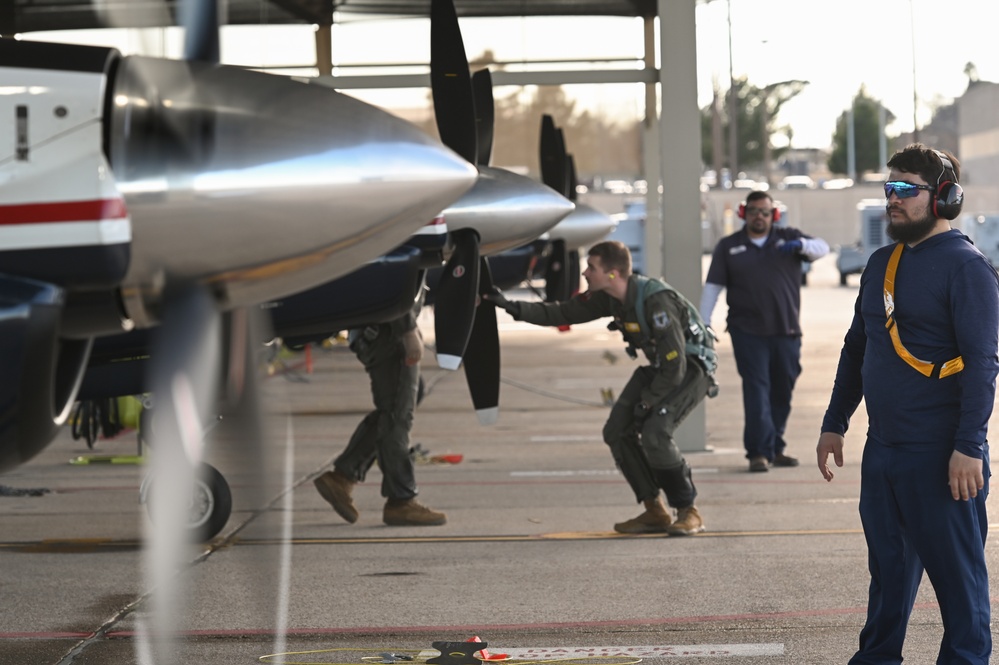 Laughlin's flight line