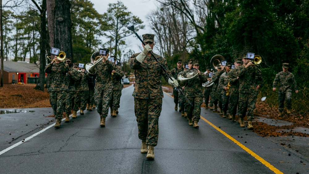 2d Marine Division Band Mardi Gras Rehearsal